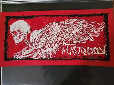 Mastodon MN June 14th 2018 Tour Poster 12x24 • $50