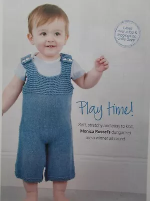£1.35 • Buy Baby Toddler Dungarees Magazine Aran Knitting Pattern - 4 Sizes 0 - 2 Years   