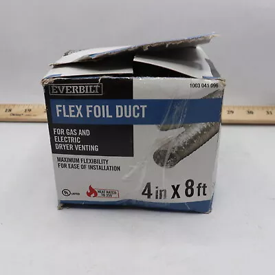 Everbilt Flexible Dryer Vent Duct Aluminum 4  X 8 Ft 1003 041 096 • $12.57