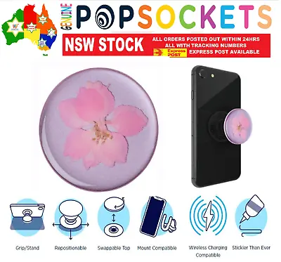 $24.50 • Buy PopSockets Pop Socket Pressed Flower Delphinium Pink Phone Stand Holder Mount