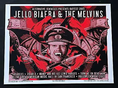 Jello Biafra The Captain Of Hell Melvins Halloween Bay05 Original Concert Poster • $200