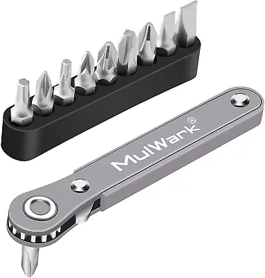 11 Piece 1/4  Low Profile Right Angle Ratchet Wrench Screwdriver With 90 Degree • $15.98