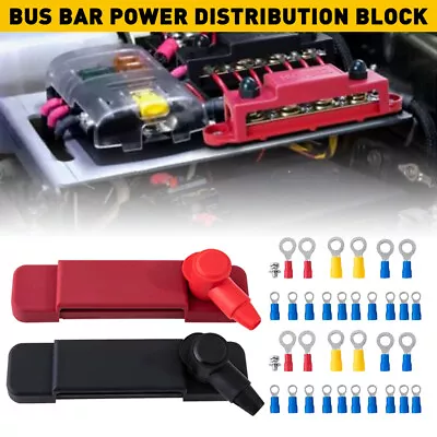 2X Power Distribution Terminal Block Screws Battery Bus Bar For Car/Boat/Marine • $20.99