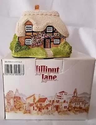 Lilliput Lane  Bramble Cottage  Handmade Collectible Cottage Ornament. • £50