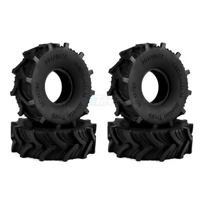 Hobby Details 1.0  Mud Terrain Tires 62*20mm For 1/18 Or 1/24 RC Crawlers • $9.99