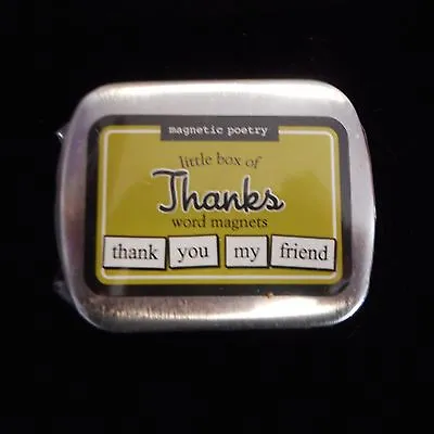 Magnetic Poetry Little Box Of THANKS Word Magnets • $7.95