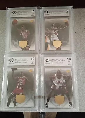 Michael Jordan '09-'10 U.d. Legacy Collection 4 Graded Bccg 10 Mint Or Better... • $85