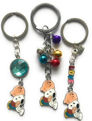 £3.80 • Buy Charlie Brown And Snoopy Keyring - Various Designs