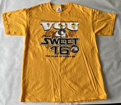 Rare VCU Rams 2011 Sweet Sixteen Shirt Large Basketball Virginia Commonwealth • $9