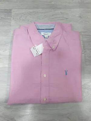 Orignal Next Regular Fit Half Sleeve Button Shirt Medium Size Pink Colour • £25