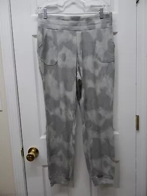 Belle By Kim Gravel Regular Tie Dye Silky Waffle Joggers-Gray-Medium-NEW-A468154 • $16.99