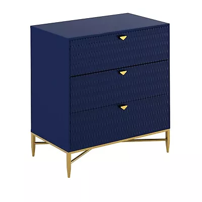 Clihome End Table Nightstand With 3-Drawer Dresser Bedside Table Storage Cabinet • $216.32