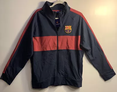 Men’s FC BARCELONA Soccer/Football Jacket Sz Large • $23