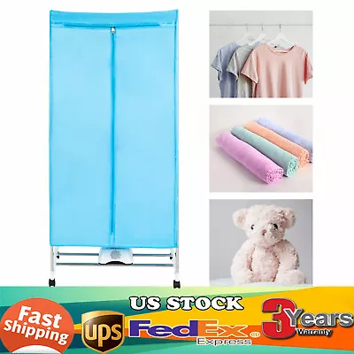 🔥Electric Clothes Dryer Portable Wardrobe Drying Rack Heat Heater Dryer Machine • $58.90