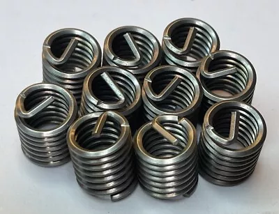 10 Helicoil 1185-6LW Threaded Inserts Steel Helical 3/8-16x0.562”L (24M260) • $14.95