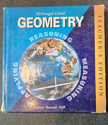 Book-mcdougal & Littel-geometry Applying Reasoning Measuring Taecher's Edition • $21