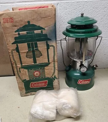 Vintage Coleman 2-Mantle Lantern 220F195 220F 228F 1968 In Box - Used Once • $103.91