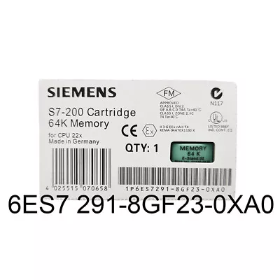 Qty:1pc 6ES7291-8GF23-0XA0 6ES7 291-8GF23-0XA0 S7-200 64k Memory • $33.71