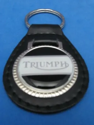 279 Triumph Black Leather Keyring Keyfob #279-k • $24.99