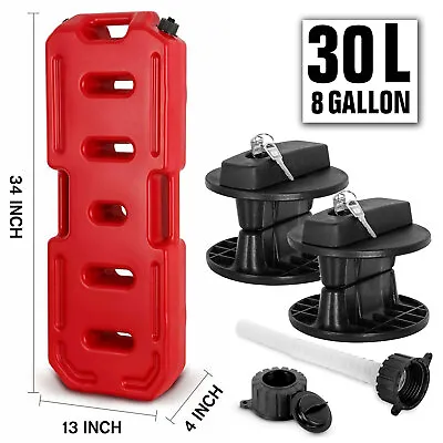 8Gallon 30L Can Gas Fuel Tank Container Emergency + Lock ATV SUV Truck Off-road • $161.49