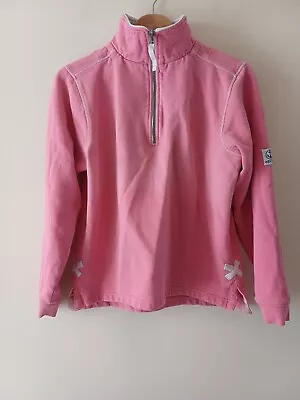 Lazy Jacks Pink Half Zip Jumper Size 12 • £12.99