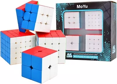 MoYu Meilong Speed Cube Set With Gift Box 2x2 3x3 4x4 5x5 • $19.99