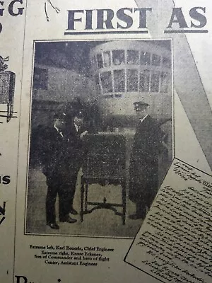 Nov 18 1928 Newspaper Page #8664- Majestic Radio In The Graf Zeppelin • $14.95