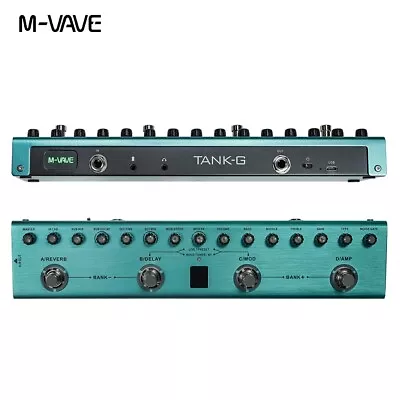 M-VAVE TANK-G Multi Effects Guitar Pedal Built In Rechargeable Battery • $67.44