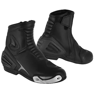 New Motorbike Boots Mens - Motorcycle Armoured Leather Boot Racing Touring Shoes • $65.89