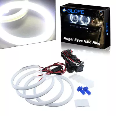 For BMW E36 E38 E39 E46 M3 White 131MM Halo Ring Cotton Light SMD LED Angel Eyes • $39.97