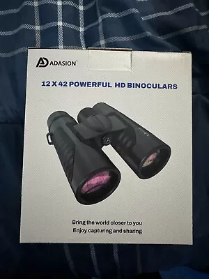 Adasion 12X42 HD Binoculars For Adults W/Universal Phone Adapter-High Power-NEW! • $35.99