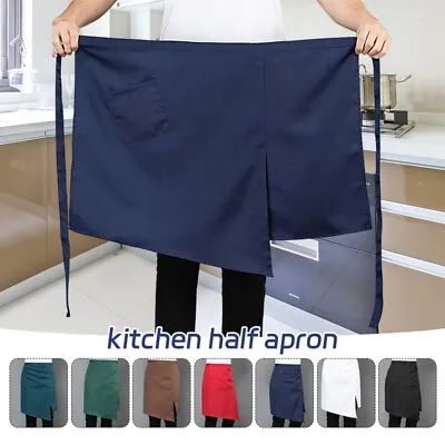 Restaurant Waiter Kitchen Half Apron Chef Beauty Nail Salon Antifouling Apron • $10.28