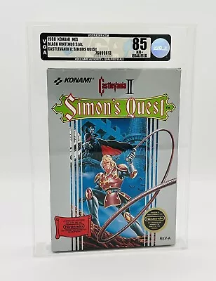 Vintage Nintendo Castlevania 2: Simon’s Quest VGA Q85 Qualified NES • $113.61