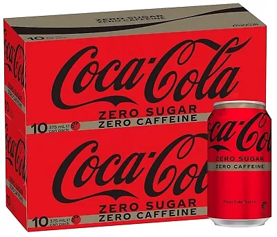 Coca-Cola Zero Sugar Caffeine Free Soft Drink Multipack Cans 20 X 375 ML • $26.15