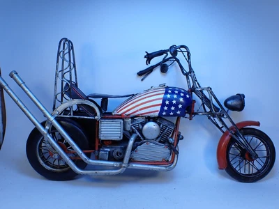 $80 • Buy Steel CAPTAIN AMERICA Easy Rider Harley Davidson Chopper Motorcycle 