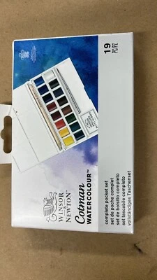 £14.99 • Buy Winsor & Newton Cotman Watercolour Deluxe Pocket Box - 16 Half Pans