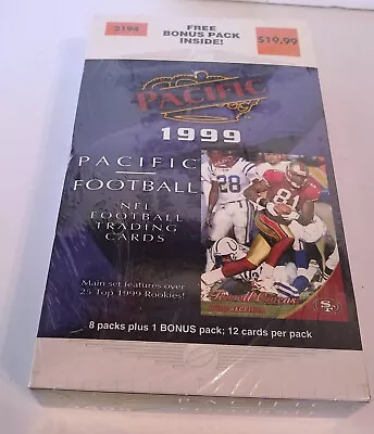 1999 Pacific Football Factory Sealed Unopened Box - 9 Packs - Warner RC Rookie • $59.99