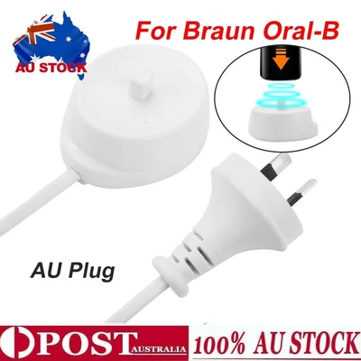 $18.99 • Buy White Charger Toothbrush Dock Base For BRAUN ORAL-B 3757 4729 OralB Model AU