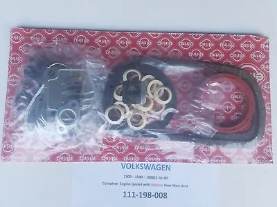 Volkswagen 130015001600cc 66-80 Complete Engine Gasket Set (Elring Germany) • $24