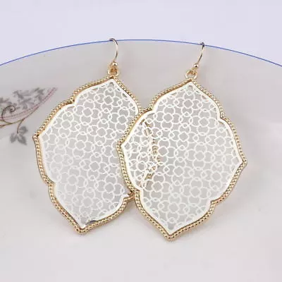 Classic Gold Filigree Moroccan Drop Statement Earrings For Women Fashion Jewelry • $2.39