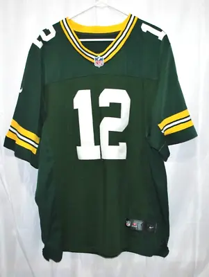 Green Bay Packers NIKE On Field Aaron Rodgers Jersey Sewn Men's Sz 48 Green #12 • $24