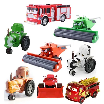 $12.87 • Buy Disney Pixar Cars Firetruck Cow Tractor 1:55 Diecast  Frank Model Car Toys Gift