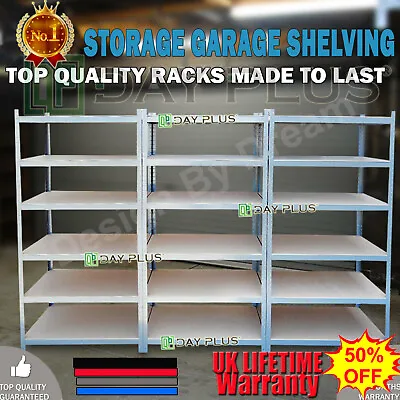 Large Storage Shelves - 5 Tier Heavy Duty Metal Shelving Racking Storage Unit • £32.17