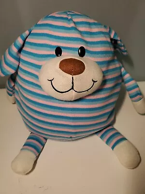 Mushable Pot Bellies Bear Pink BLUE Stripes Plush Animal 11  • $10