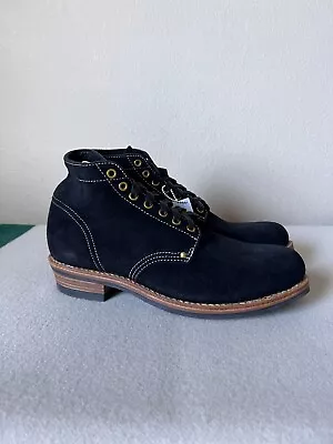 Visvim Brigadier Folk Boots - Size 11 - Black Suede - Brand New - Authentic • $890