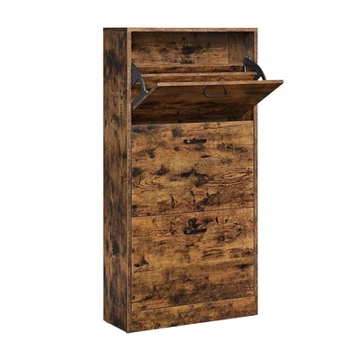 $139.95 • Buy Vasagle 3-Tier Shoe Cabinet Wooden Shoe Storage Rack Organizer Shelf Cupboard
