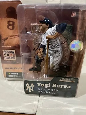 Autographed!! New York Yankees Yogi Berra Mcfarlane Toys Action Figure • $79.99