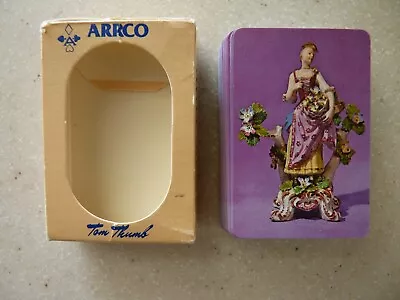 Vintage Arrco Tom Thumb Miniature Playing Card Deck - Garden Statue Design • $9.99