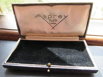 £94.99 • Buy Genuine ASPREY ART DECO JEWELLERY BOX Very Good Vintage Condition 