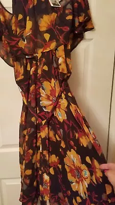 Eci New York Macy's Women's Summer Floral Dress Size 6 Nwt  • $20.99